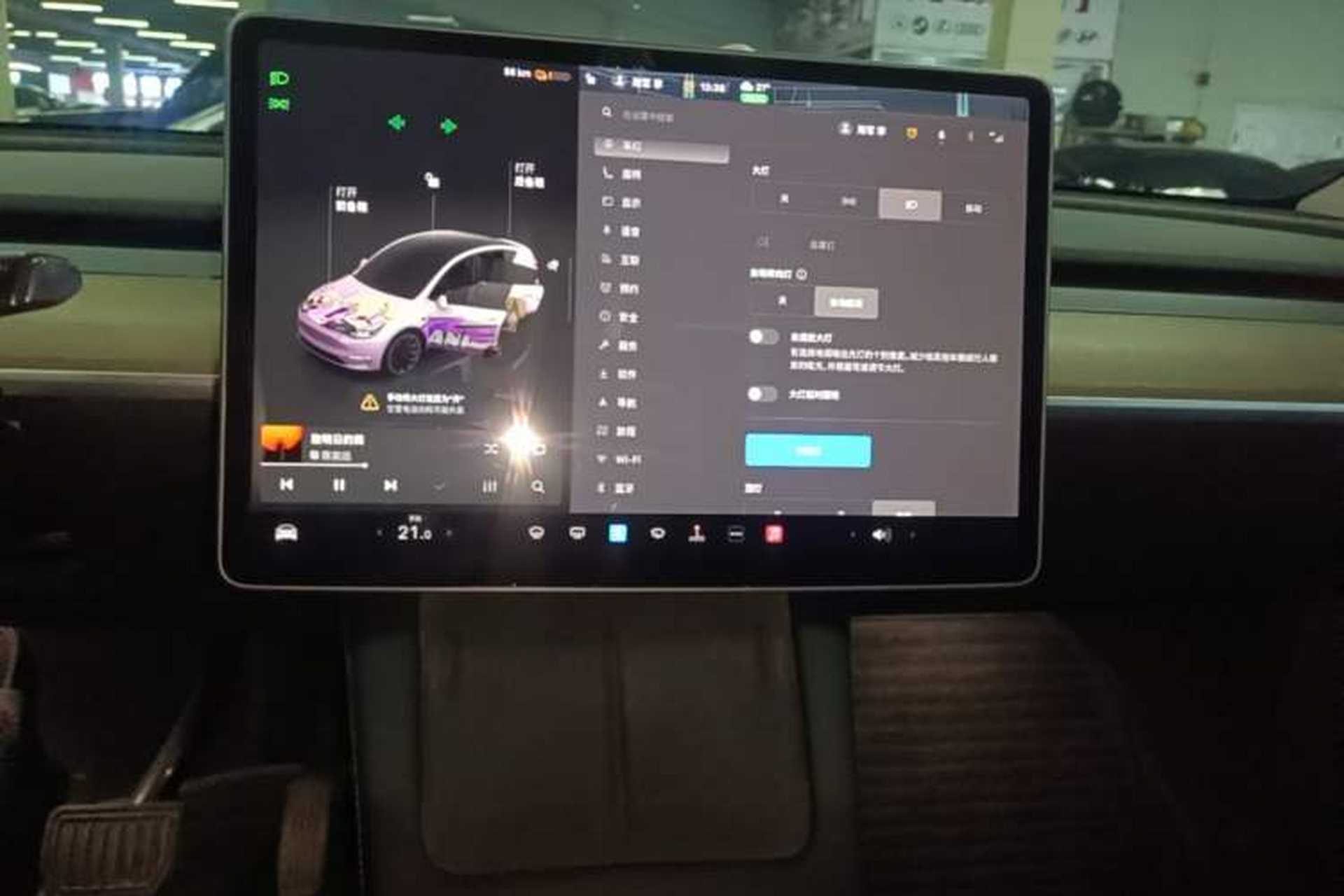 Used Tesla Model Y 2023 Rear-Wheel-Drive Version Audio And AC Panel