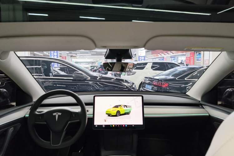Used Tesla Model Y 2023 Long-Range All-Wheel-Drive Version Headliner