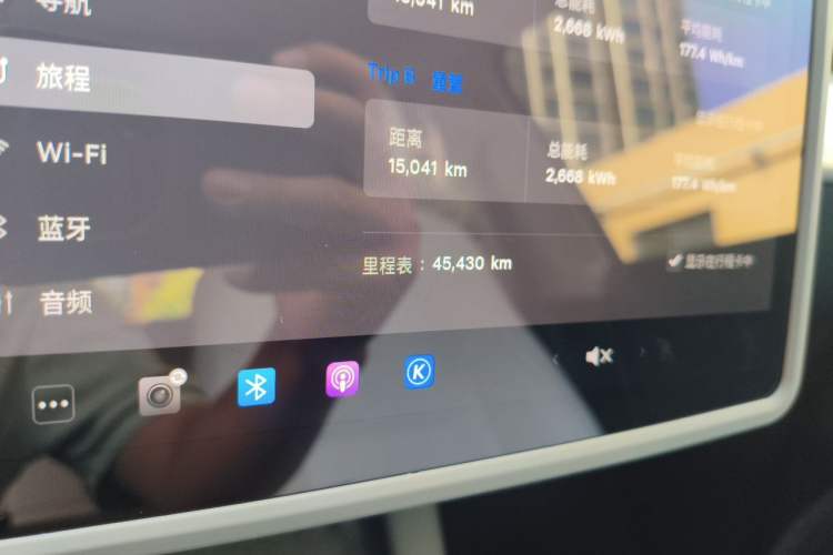 Used Tesla Model Y 2023 Long-Range All-Wheel-Drive Version Odometer Close Up