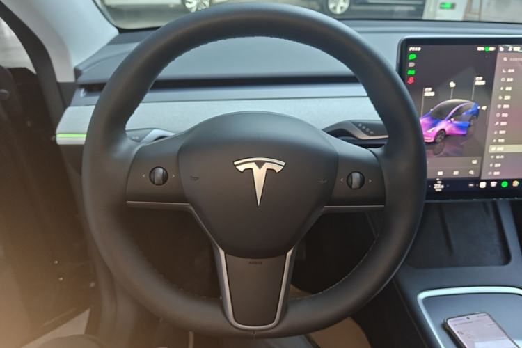 Used Tesla Model Y 2023 Long-Range All-Wheel-Drive Version Steering Wheel