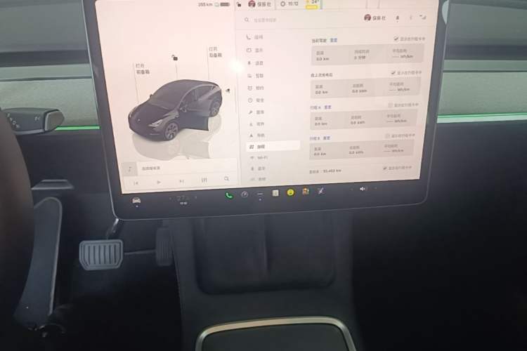 Used Tesla Model Y 2023 Rear-Wheel-Drive Version Audio And AC Panel