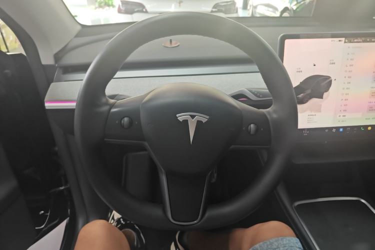Used Tesla Model Y 2023 Long-Range All-Wheel-Drive Version Steering Wheel