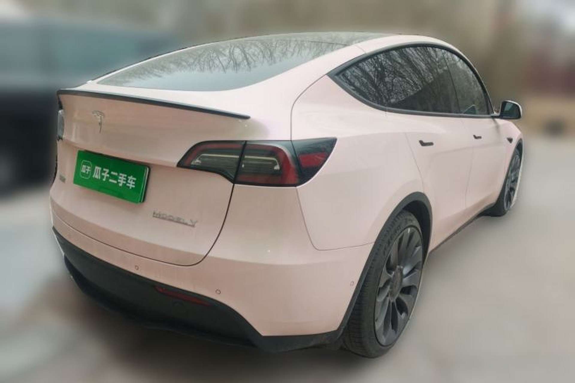 Used Tesla Model Y 2023 High-Performance All-Wheel-Drive Version Rear Right 45 Deg