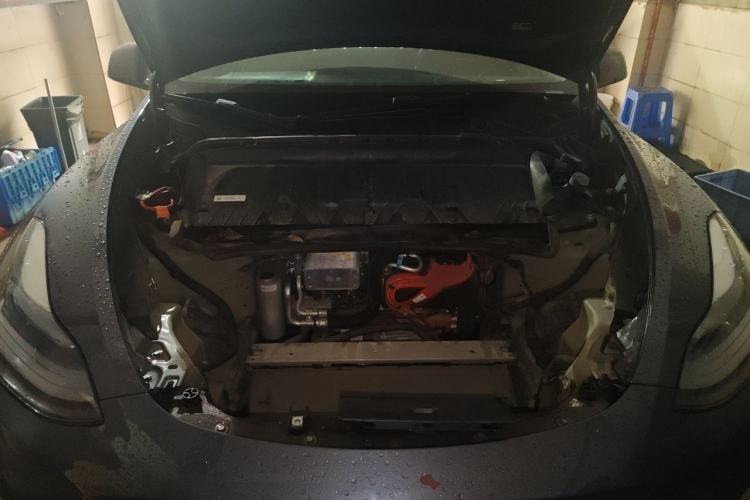 Used Tesla Model Y 2023 Long-Range All-Wheel-Drive Version Engine Bay