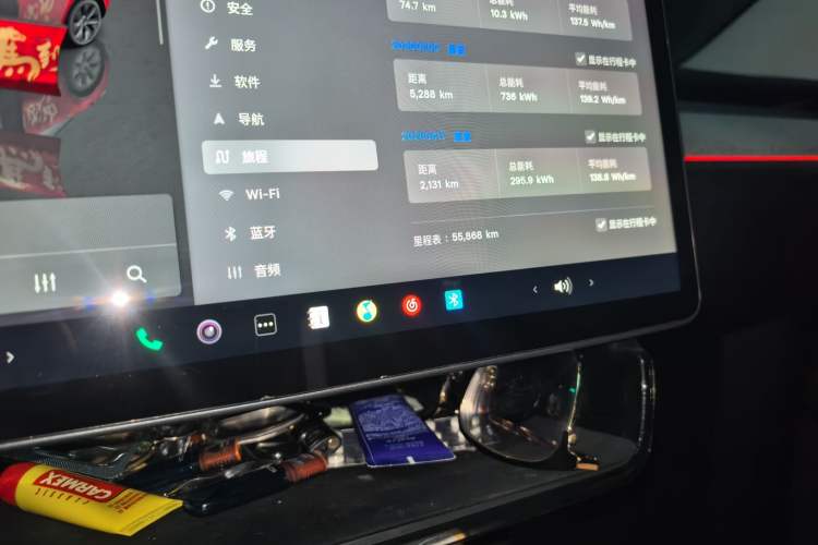 Used Tesla Model Y 2023 Rear-Wheel-Drive Version Odometer Close Up
