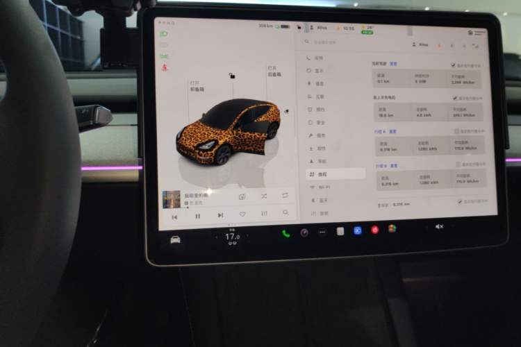 Used Tesla Model Y 2023 Rear-Wheel-Drive Version Audio And AC Panel