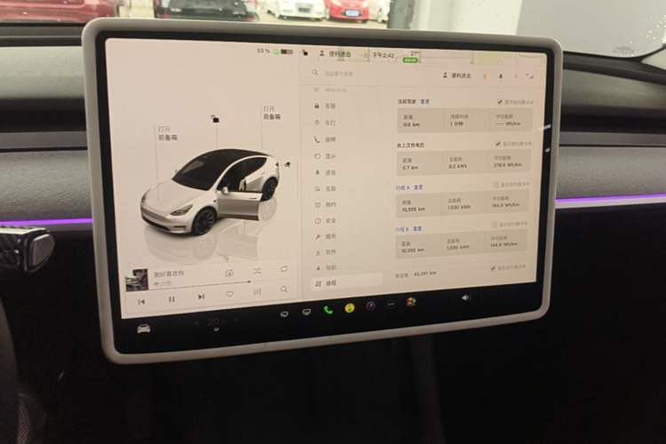Used Tesla Model Y 2023 Rear-Wheel-Drive Version Audio And AC Panel