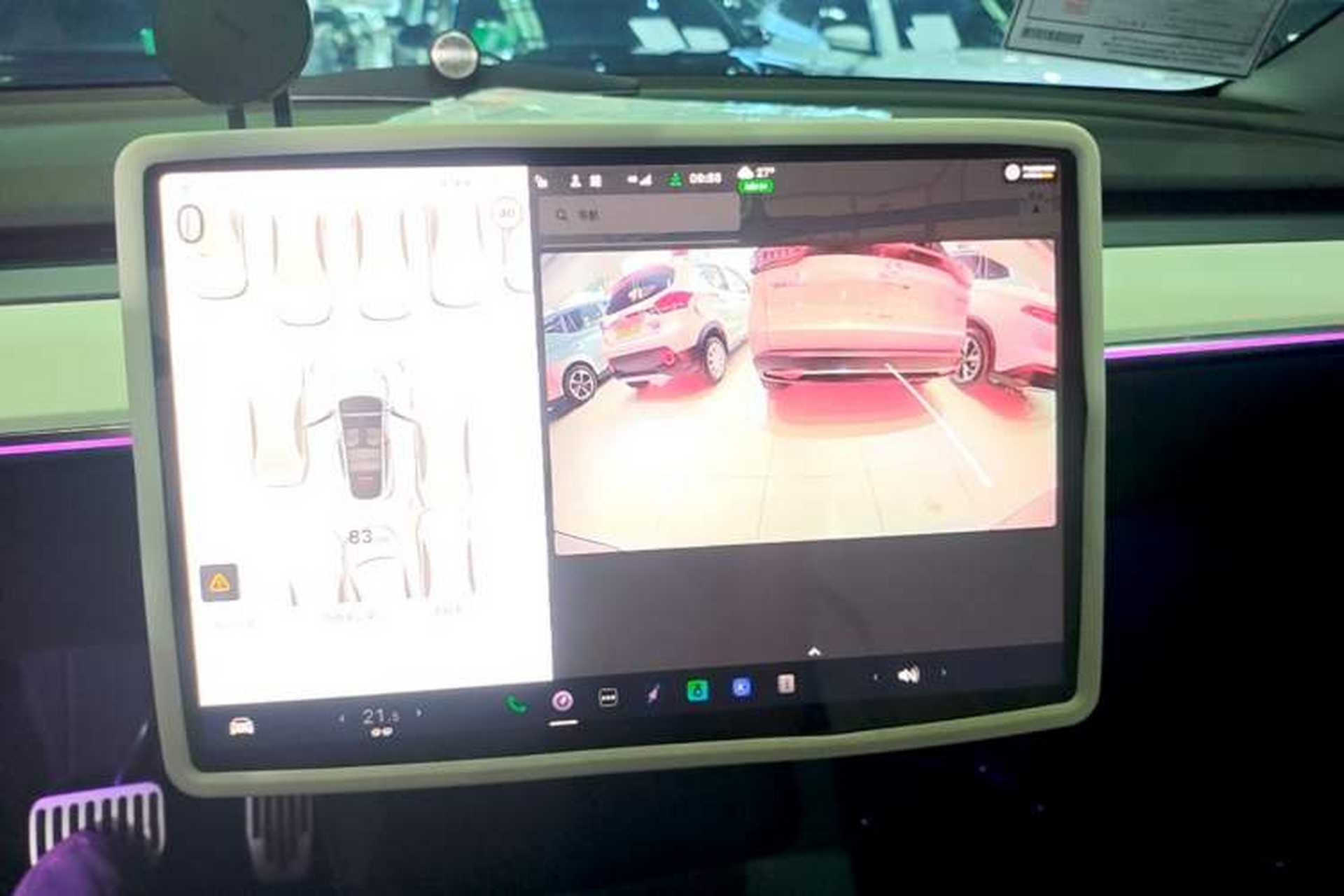 Used Tesla Model Y 2023 Long-Range All-Wheel-Drive Version Audio And AC Panel
