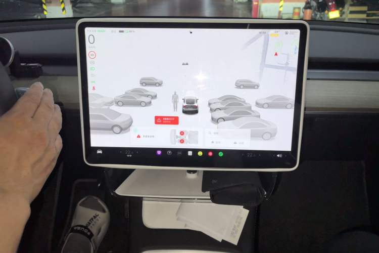 Used Tesla Model Y 2023 Long-Range All-Wheel-Drive Version Audio And AC Panel