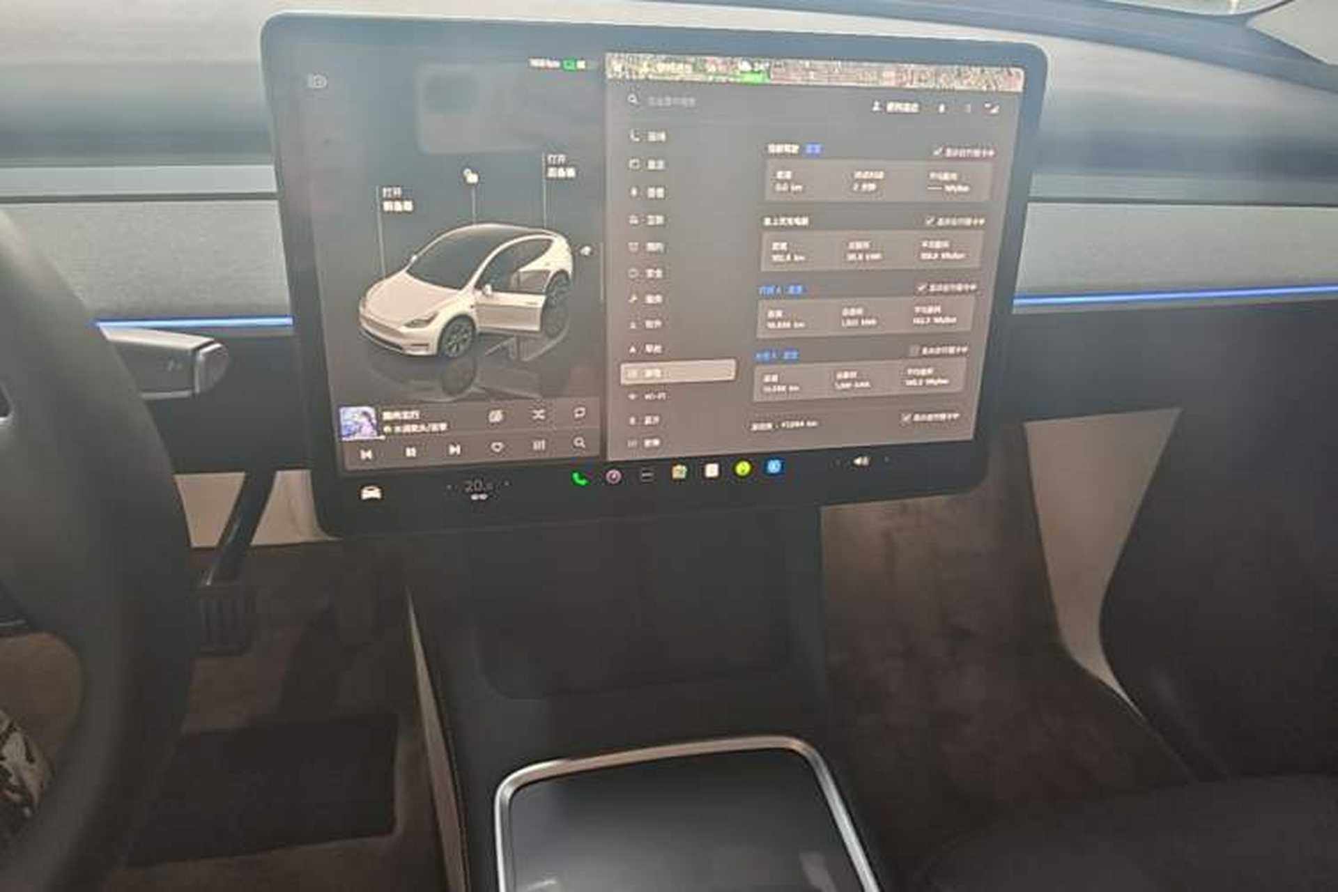 Used Tesla Model Y 2023 Rear-Wheel-Drive Version Audio And AC Panel