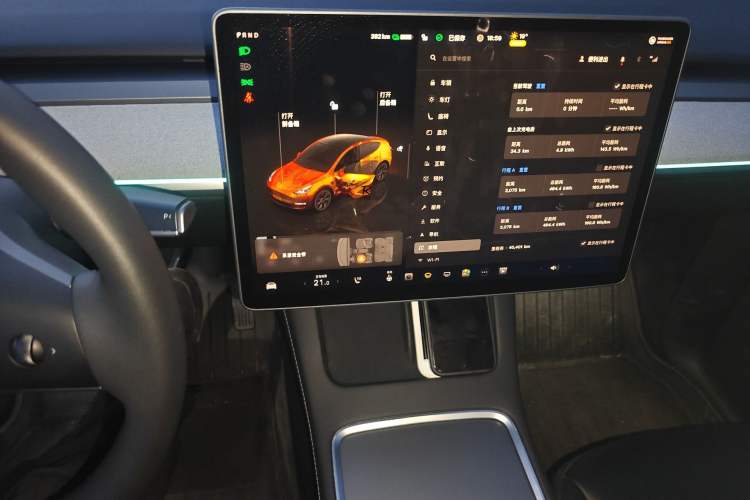Used Tesla Model Y 2023 Rear-Wheel-Drive Version Audio And AC Panel
