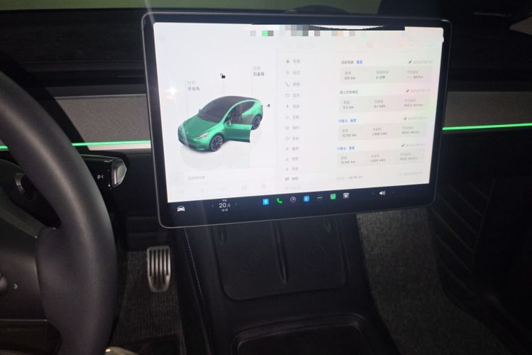 Used Tesla Model Y 2023 Rear-Wheel-Drive Version Audio And AC Panel