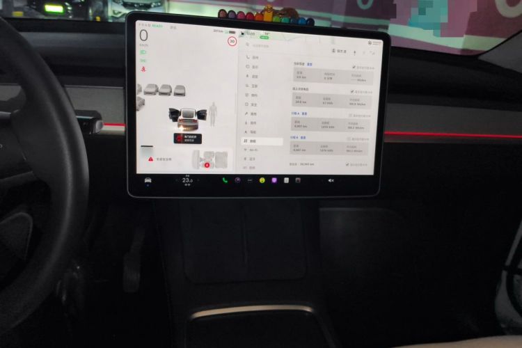 Used Tesla Model Y 2023 Rear-Wheel-Drive Version Audio And AC Panel