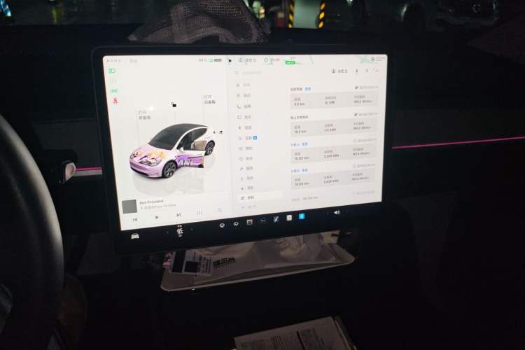 Used Tesla Model Y 2023 Rear-Wheel-Drive Version Audio And AC Panel