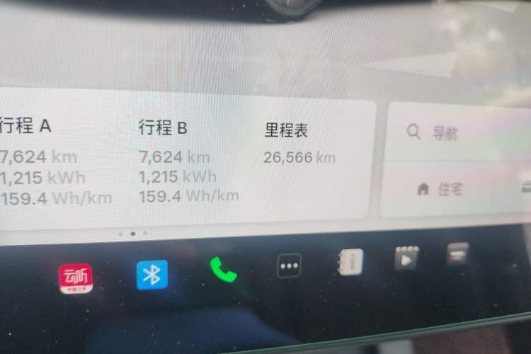 Used Tesla Model Y 2023 Long-Range All-Wheel-Drive Version Odometer Close Up