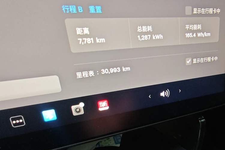 Used Tesla Model Y 2023 Long-Range All-Wheel-Drive Version Odometer Close Up