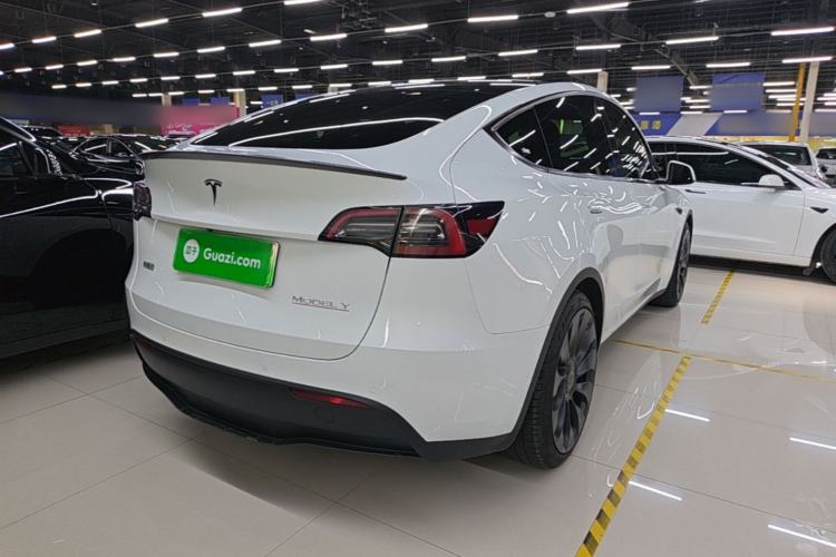 Used Tesla Model Y 2023 High-Performance All-Wheel-Drive Version Rear Right 45 Deg