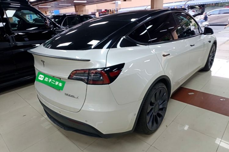 Used Tesla Model Y 2023 High-Performance All-Wheel-Drive Version Rear Right 45 Deg