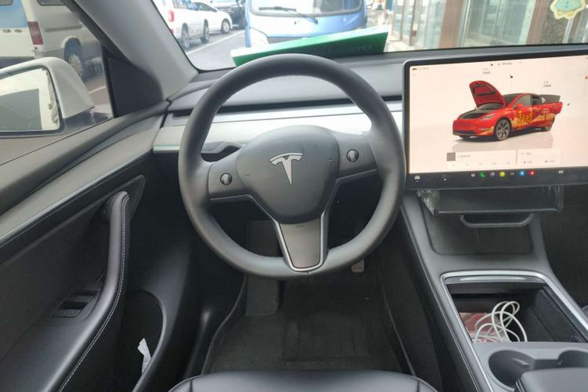 Used Tesla Model Y 2023 Long-Range All-Wheel-Drive Version Steering Wheel