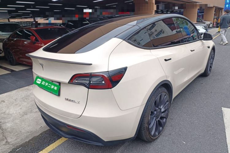 Used Tesla Model Y 2023 High-Performance All-Wheel-Drive Version Rear Right 45 Deg