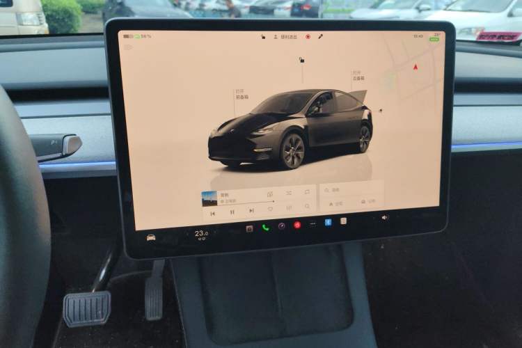 Used Tesla Model Y 2024 Long-Range All-Wheel-Drive Version Audio And AC Panel