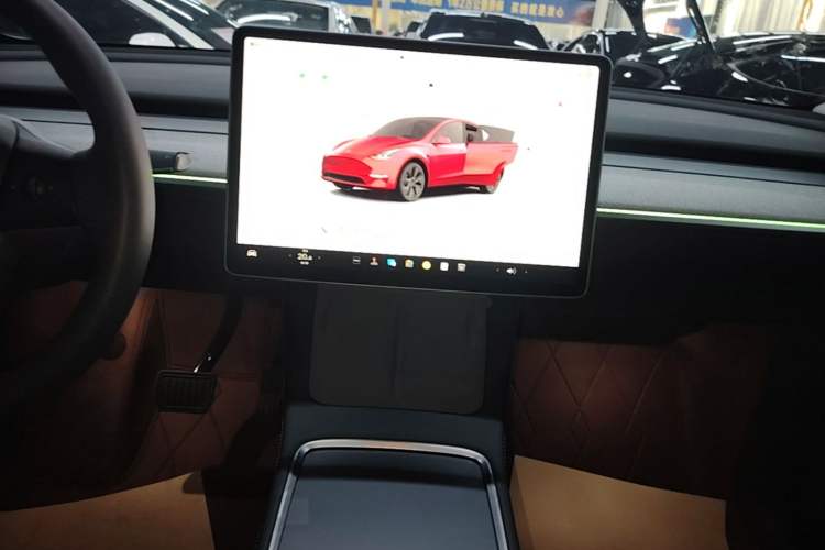 Used Tesla Model Y 2024 Long-Range All-Wheel-Drive Version Audio And AC Panel