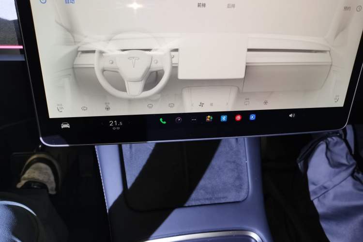 Used Tesla Model Y 2024 Long-Range All-Wheel-Drive Version Audio And AC Panel