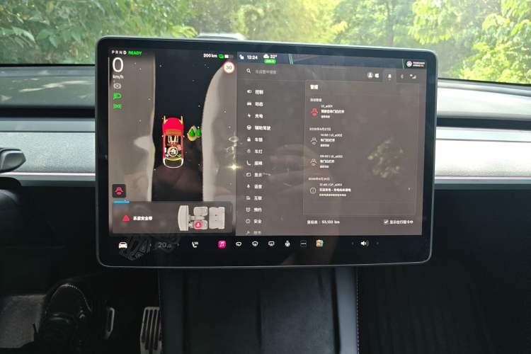 Used Tesla Model Y 2024 Rear-Wheel-Drive Version Audio And AC Panel