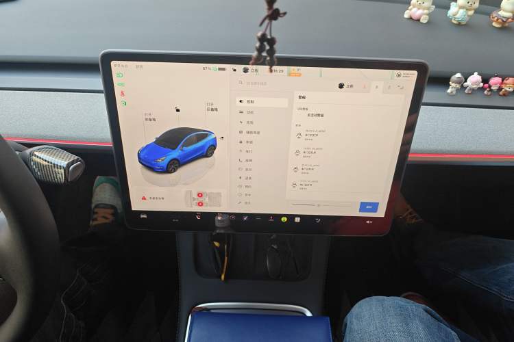 Used Tesla Model Y 2024 Rear-Wheel-Drive Version Audio And AC Panel