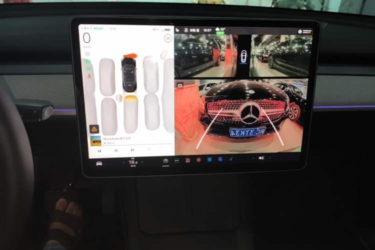 Used Tesla Model Y 2024 Rear-Wheel-Drive Version Audio And AC Panel