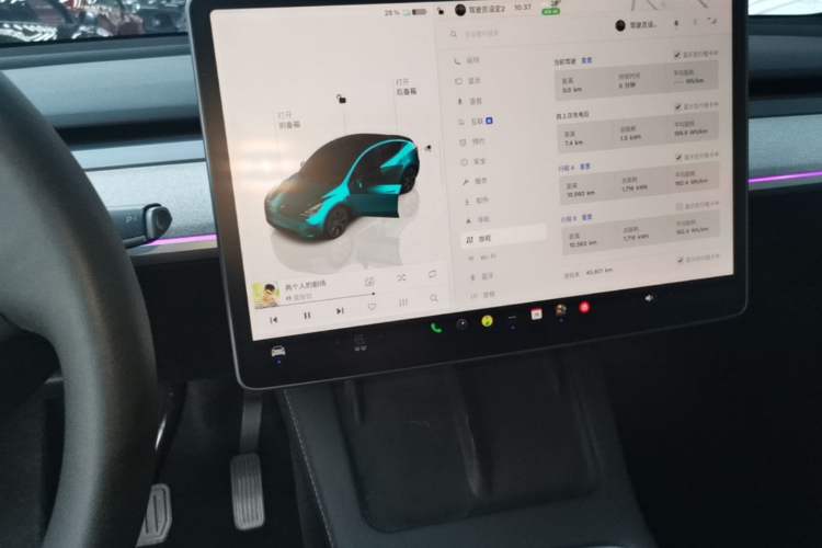 Used Tesla Model Y 2024 Rear-Wheel-Drive Version Audio And AC Panel