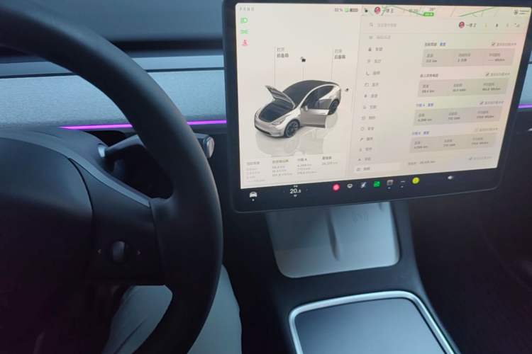 Used Tesla Model Y 2024 Rear-Wheel-Drive Version Audio And AC Panel