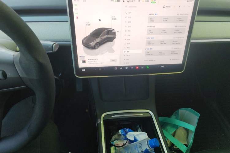Used Tesla Model Y 2024 Long-Range All-Wheel-Drive Version Audio And AC Panel