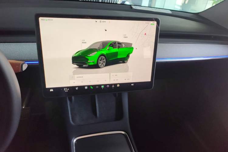 Used Tesla Model Y 2024 Long-Range All-Wheel-Drive Version Audio And AC Panel