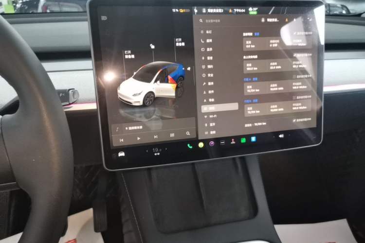 Used Tesla Model Y 2024 Rear-Wheel-Drive Version Audio And AC Panel