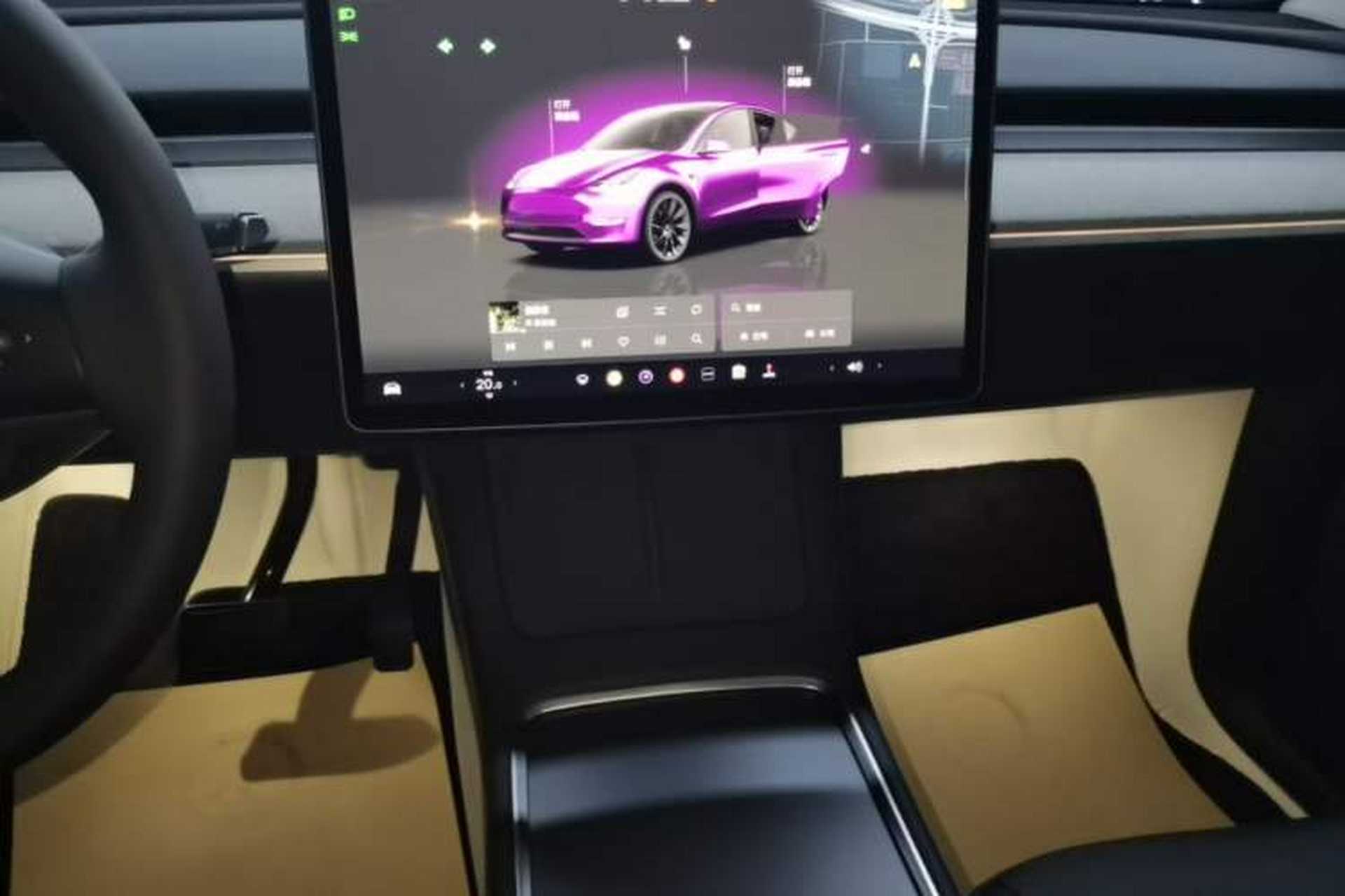 Used Tesla Model Y 2024 Rear-Wheel-Drive Version Audio And AC Panel