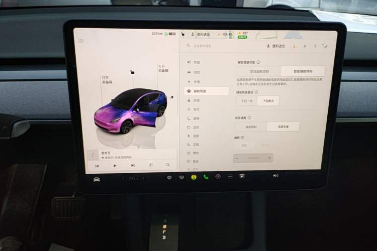 Used Tesla Model Y 2024 Rear-Wheel-Drive Version Audio And AC Panel