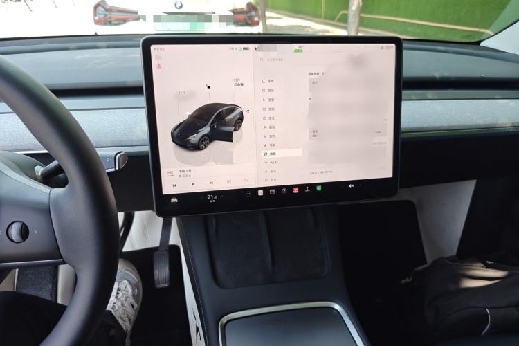 Used Tesla Model Y 2024 Long-Range All-Wheel-Drive Version Audio And AC Panel