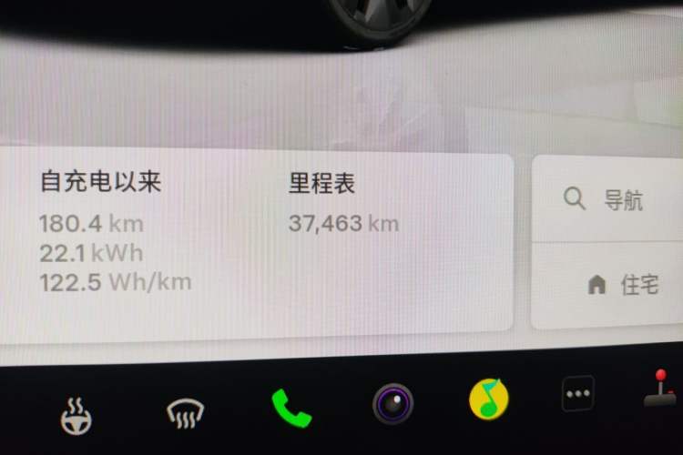 Used Tesla Model Y 2024 Rear-Wheel-Drive Version Odometer Close Up