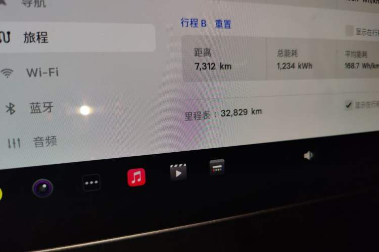 Used Tesla Model Y 2024 Rear-Wheel-Drive Version Odometer Close Up
