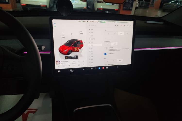 Used Tesla Model Y 2024 Rear-Wheel-Drive Version Audio And AC Panel