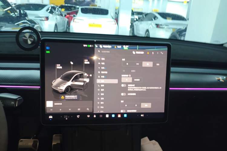 Used Tesla Model Y 2024 Rear-Wheel-Drive Version Audio And AC Panel