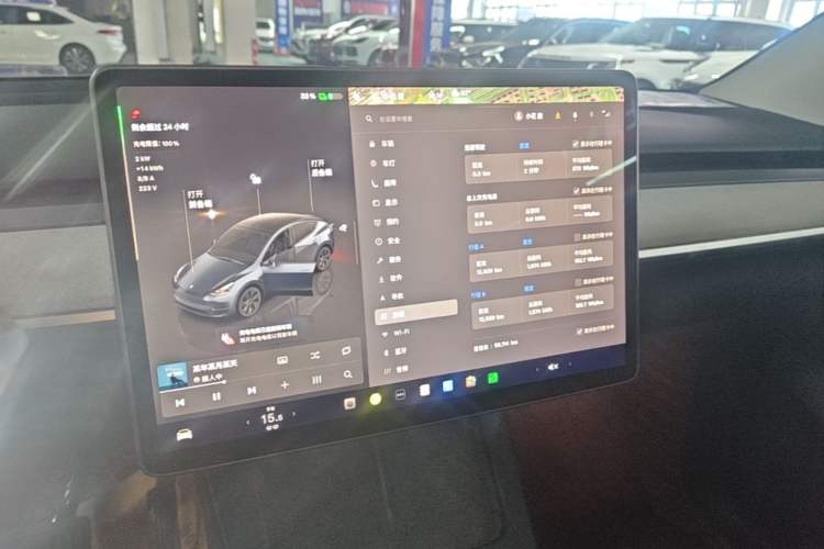 Used Tesla Model Y 2024 Rear-Wheel-Drive Version Audio And AC Panel