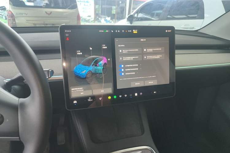 Used Tesla Model Y 2024 Rear-Wheel-Drive Version Audio And AC Panel