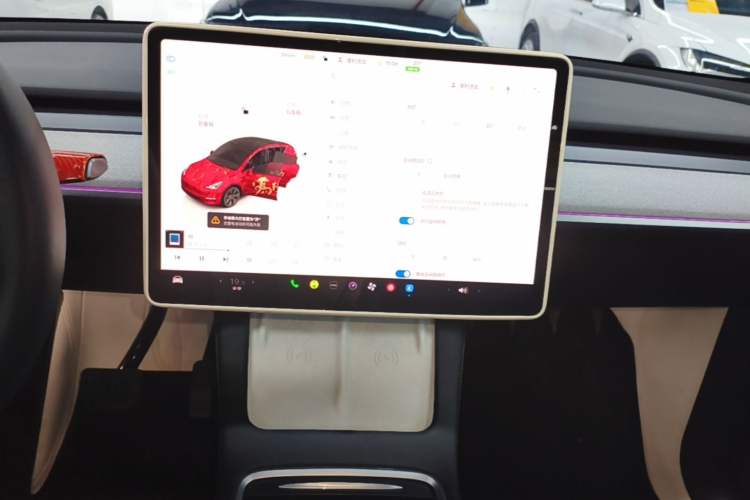 Used Tesla Model Y 2024 Rear-Wheel-Drive Version Audio And AC Panel