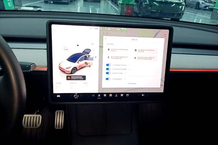 Used Tesla Model Y 2024 Rear-Wheel-Drive Version Audio And AC Panel