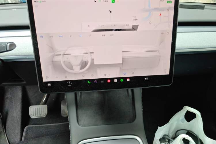 Used Tesla Model Y 2024 Rear-Wheel-Drive Version Audio And AC Panel