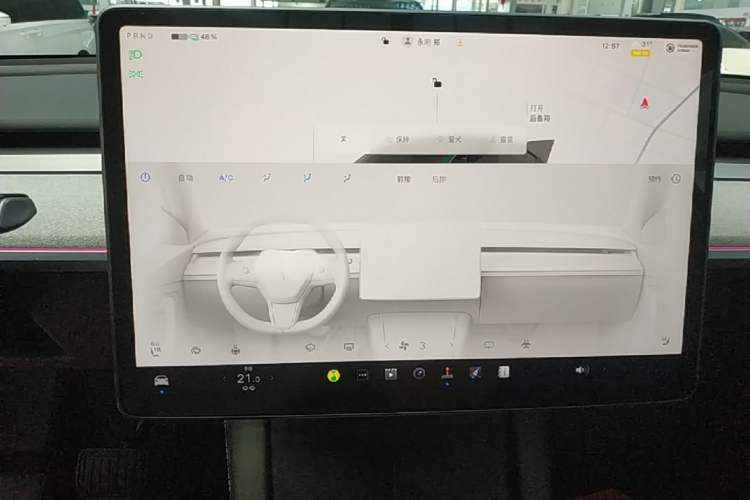 Used Tesla Model Y 2024 Rear-Wheel-Drive Version Audio And AC Panel