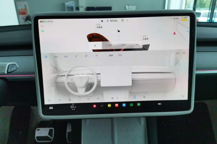 Used Tesla Model Y 2024 Rear-Wheel-Drive Version Audio And AC Panel