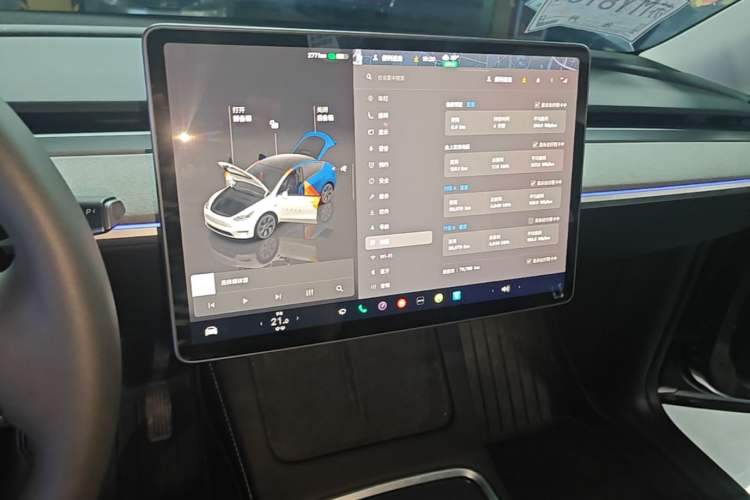 Used Tesla Model Y 2024 Rear-Wheel-Drive Version Audio And AC Panel